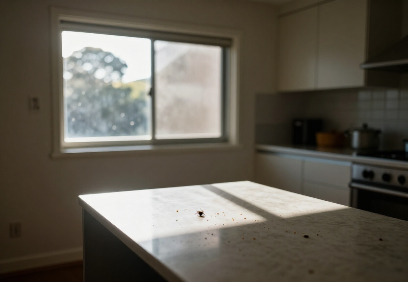 Rodent activity in a Potts Point ceiling space before treatment